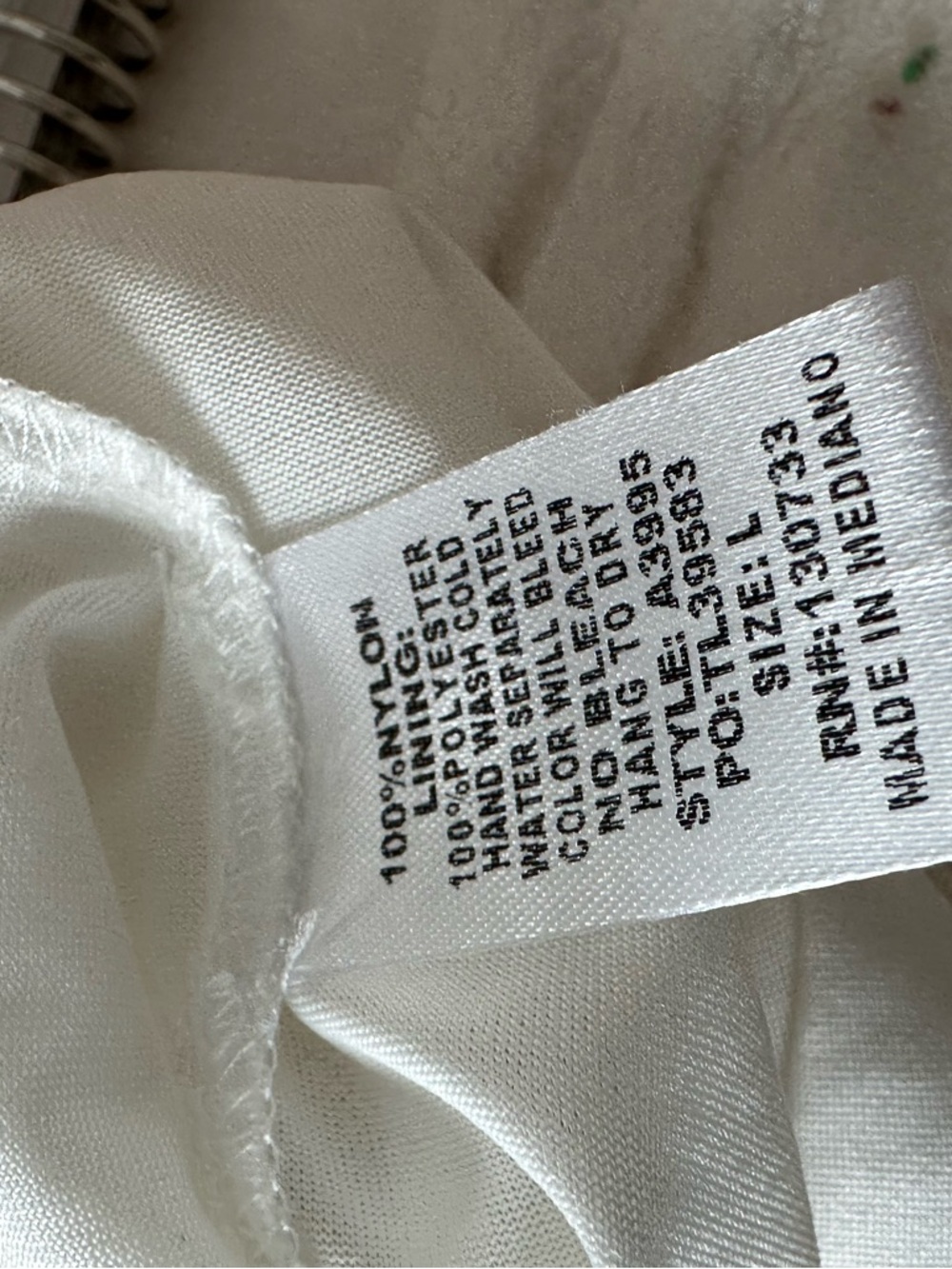 Umgee White Floral Embroidered Peasant Blouse - Picture 3 of 3